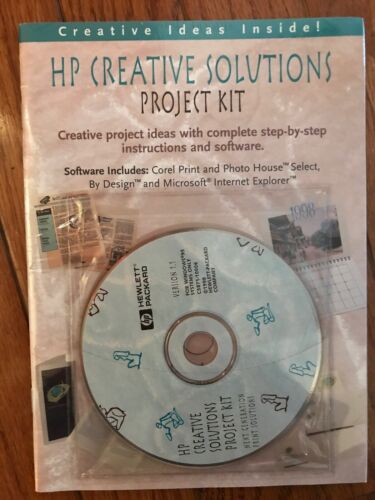 Vintage Hewlett Packard Software Windows 95 Systems Corel Print Photo House