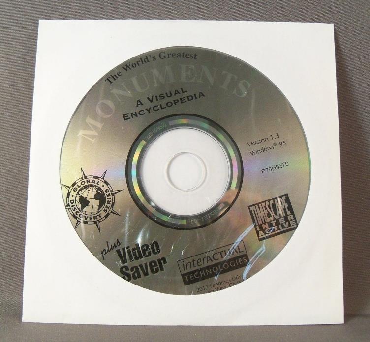 The World's Greatest Monuments A Visual Encyclopedia CD-ROM v. 1.3 (1995)