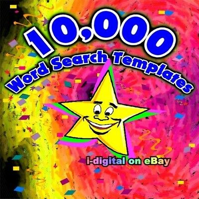 Make 1000’s of Word Search/Game Publisher in Microsoft Word, Adobe Acrobat/CD