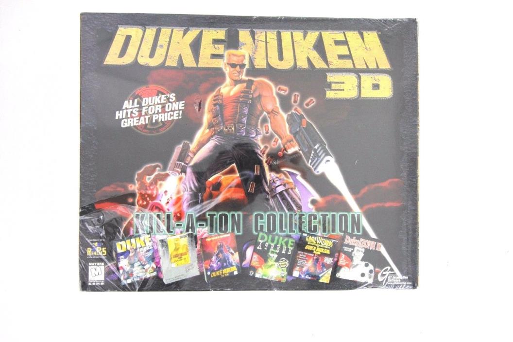 Duke Nukem 3D *RARE* Kill-A-Ton Collection PC CD ROM NEW PLASTIC SEAL RIPPED