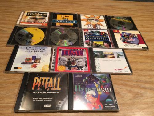 Lot of 13  Assortment of CD-ROM's for Windows 95, 96, 97