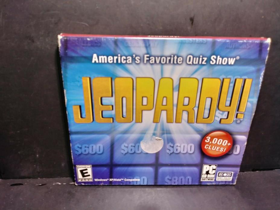 Jeopardy PC CD ROM 2003 Windows XP/Vista B220