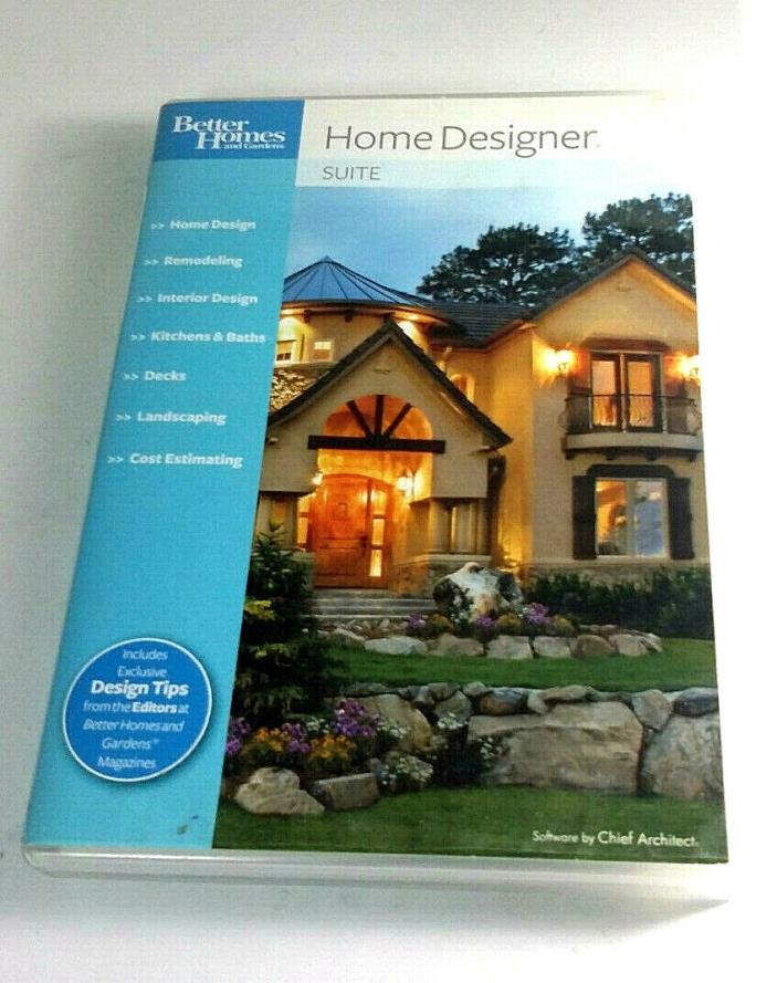 Better Homes and Gardens Home Designer Suite DVD & PC Software with Product Key!