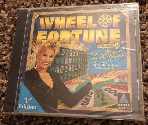 Wheel Of Fortune PC CD-ROM Vintage Video Game 1998 Hasbro 1st Edition Sealed New