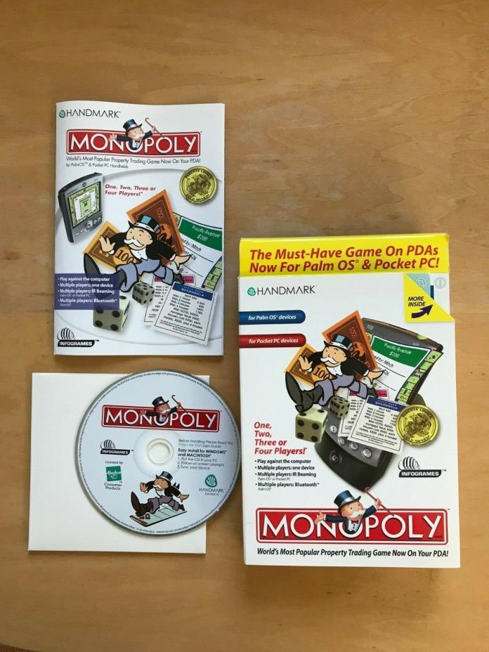 Palm OS / Pocket PC Monopoly Game Vintage Software