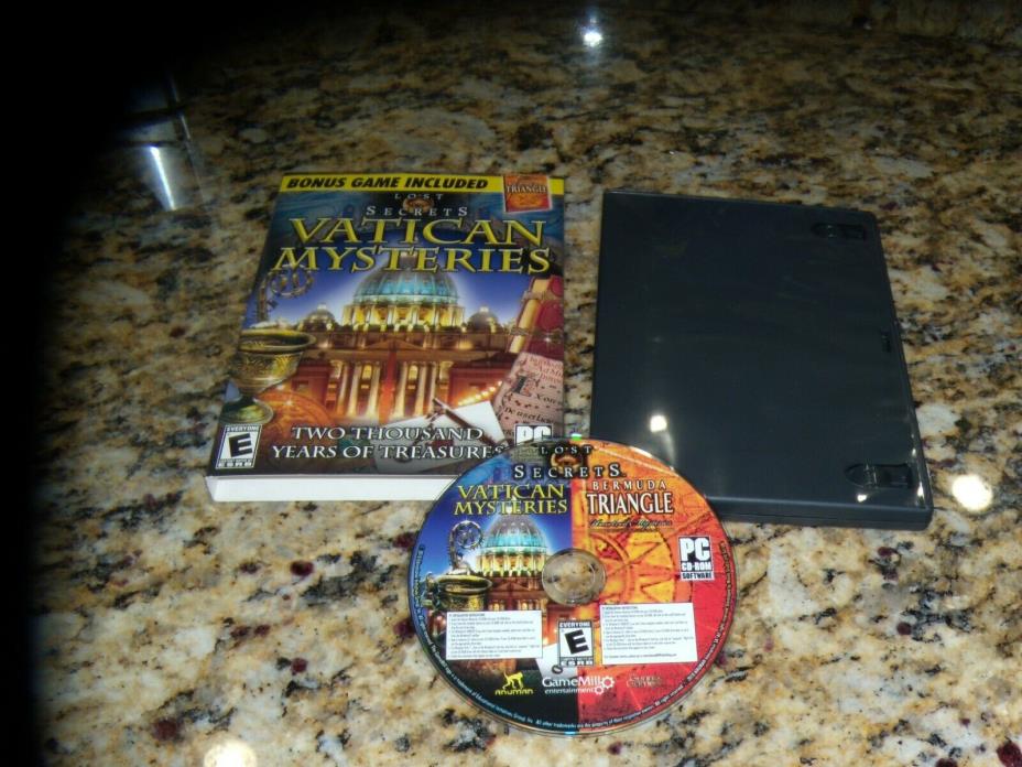 Lost Secrets Vatican Mysteries (PC, 2010) Mint Game