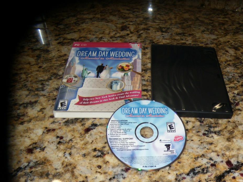 Dream Day Wedding Married in Manhattan (PC, 2008) Mint Game
