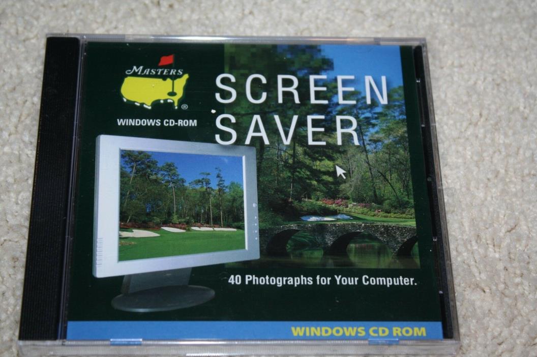 RARE SEALED 2003 Masters Golf Screen Saver-windows CD Rom