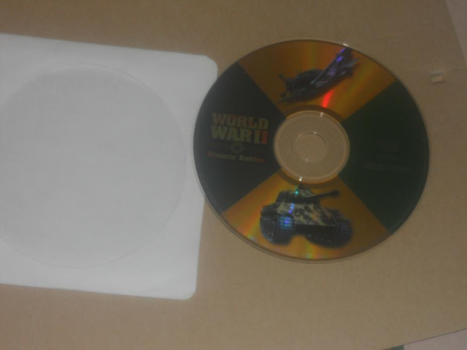 World War II Historic Battles (PC, 1998) Game 2 WWII (Near Mint)
