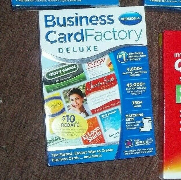 New Nova Development Business Card Factory Deluxe Software Version 4