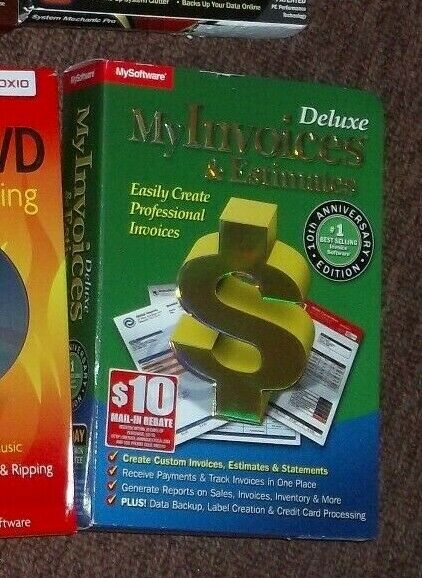 My Invoices And Estimates Deluxe 10th Edition Software For Windows New Sealed