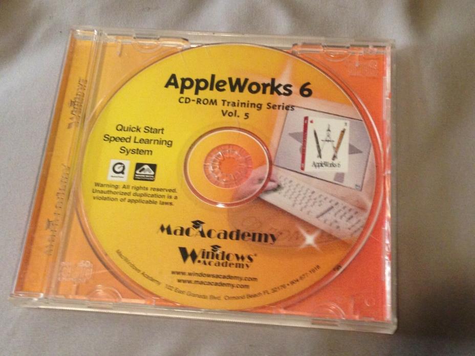 Appleworks 6 (Graphics) Vol 5 for Macintosh RARE