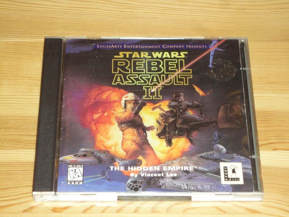 STAR WARS: REBEL ASSAULT II mint condition PC GAME 2 Discs FREE SHIPPING!
