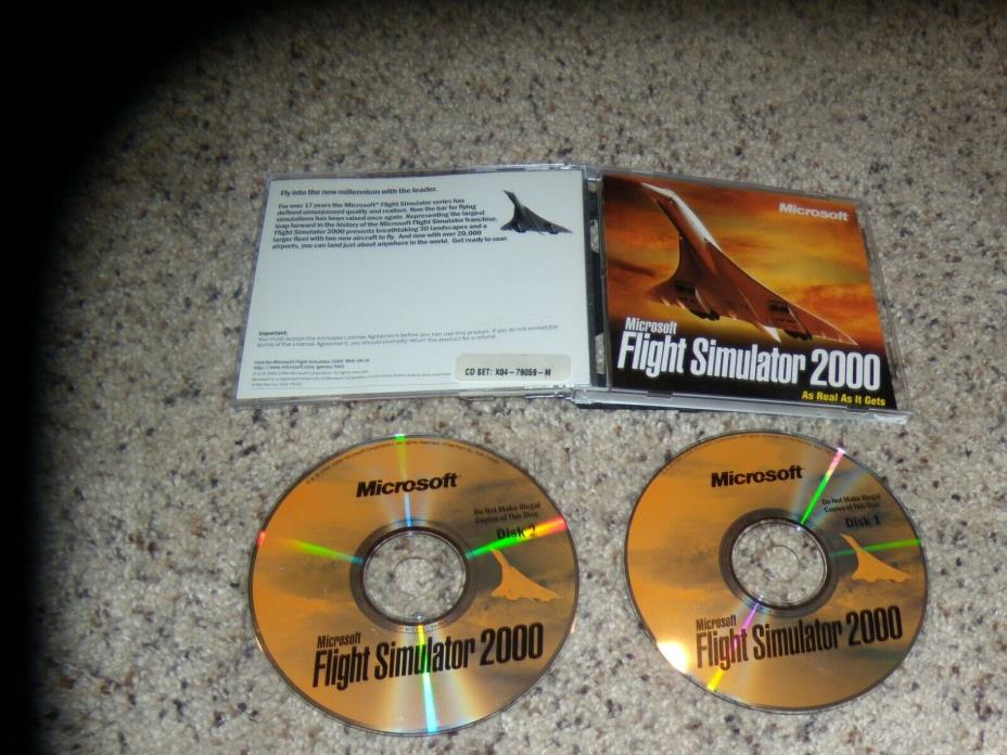 Microsoft Flight Simulator 2000 (PC, 1999) Game