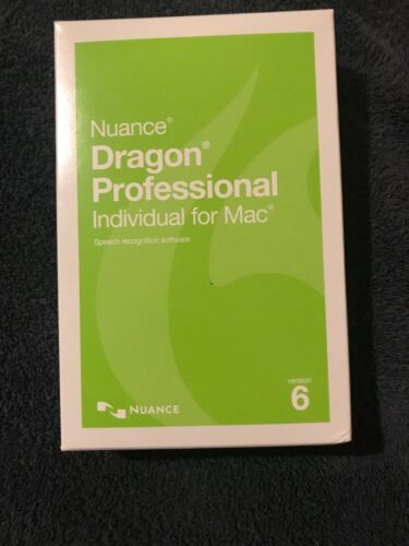 *NEW SEALED*  Nuance Dragon Professional Individual for Mac 6 S601A-GG4-6.0