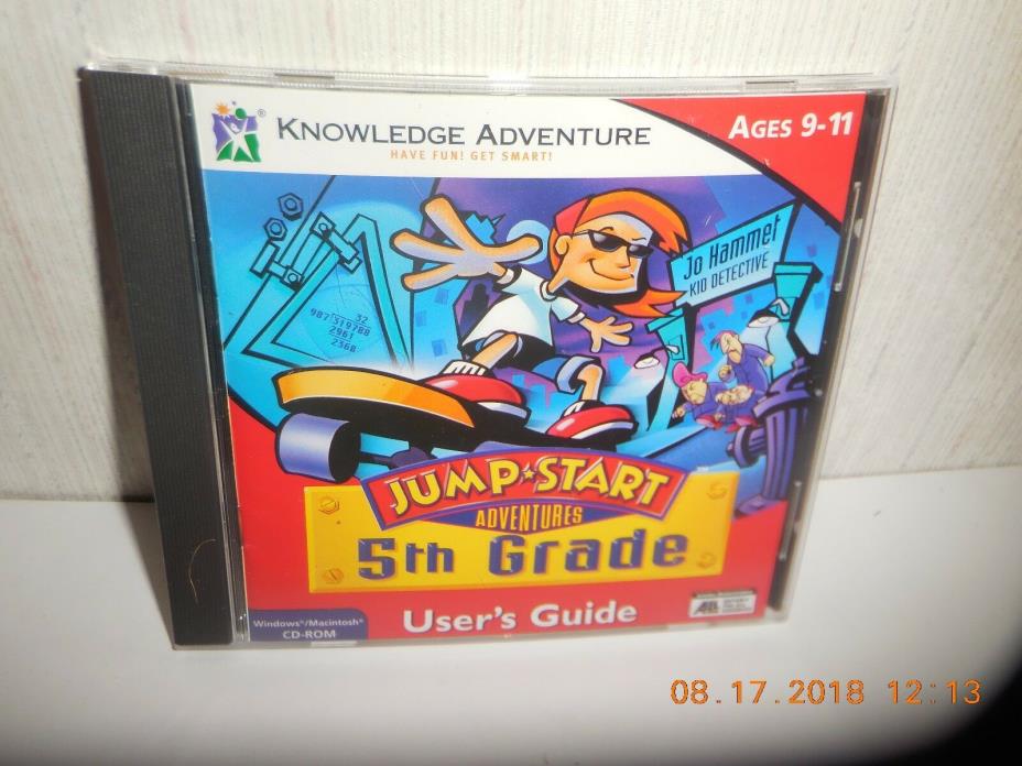 Jump Start Adventures 5th Grade PC CD Knowledge Adventure Ages 9-11