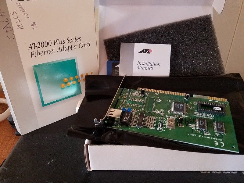 AT 2000 Plus Series Ethernet Adapter Card Personal Home Computer