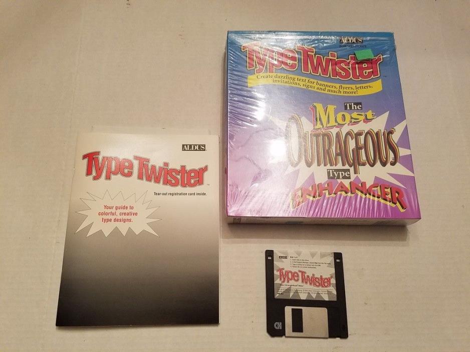 Type Twister Enhancer Retro Home Computer Software PC Floppy Disk