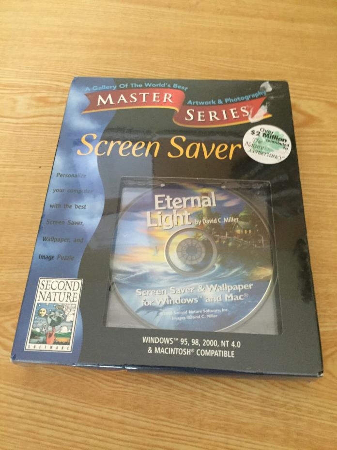 Master Series Screen Saver - Eternal Light - NEW Windows 95,98,2000,Nt 4.0 & Mac