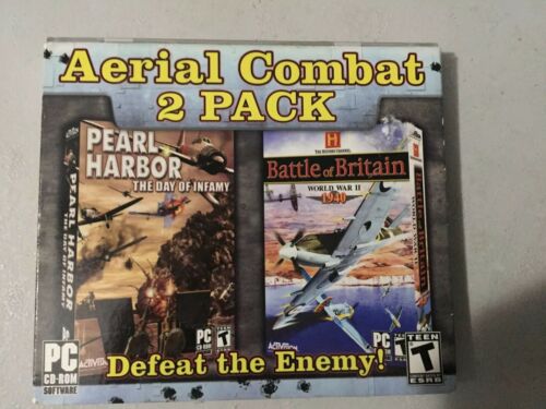 New Aerial Combat 2Pack: Battle of Britain & Pearl Harbor PC Computer Video Game