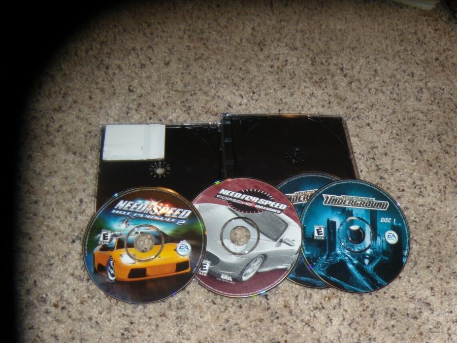Need for Speed: Hot Pursuit 2, Underground and Porsche Unleashed PC Games