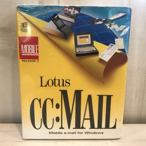 Lotus CC:Mail Version 2.1 Mobile Email for Windows Sealed Old Stock