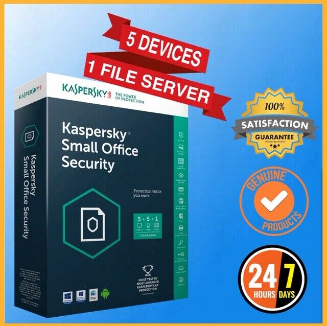 Kaspersky Small Office Security V6 2019 5 PC 1 File Server Global License