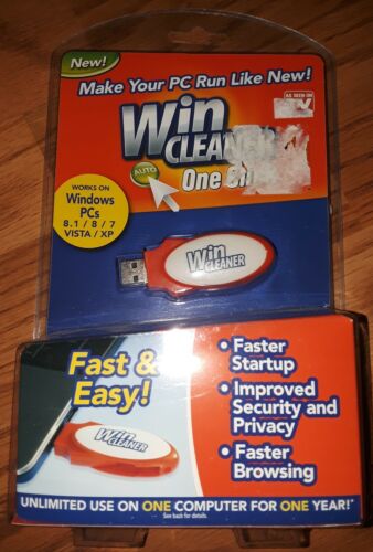 Win Cleaner One Click USB Windows PC 8.1/8/7 Vista XP Computer Cleaner One Year