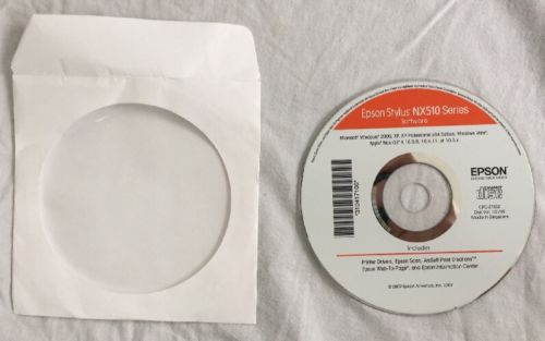 Epson Stylus NX510 Series Printer Software Disc (Win/Mac) 2009 Printers