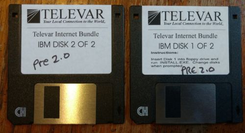 Televar Internet Bundle 2 vintage 2 diskette software