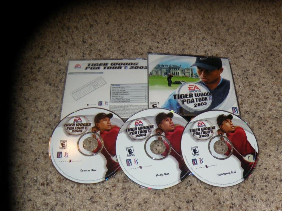 Tiger Woods PGA Tour 2003 (PC, 2002) with key