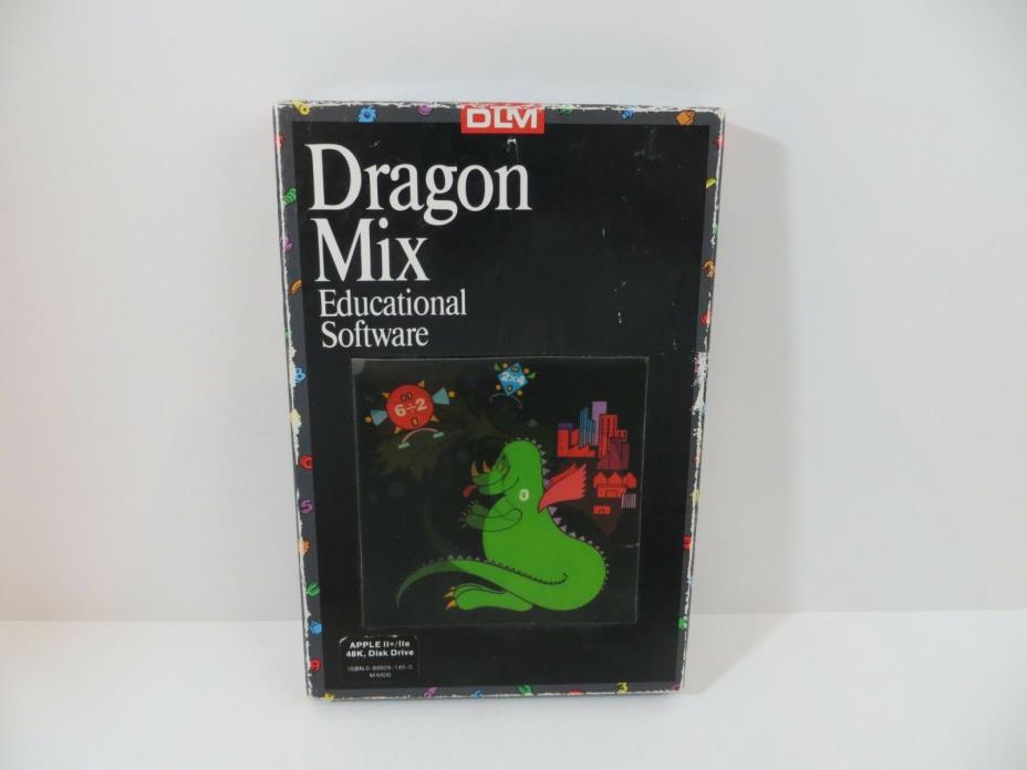 Dragon Mix Apple II Educational Software 5 1/4