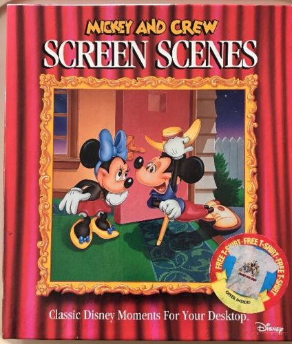 Disney's Mickey and Crew Screen Scenes (CD-ROM) Rare Collectable
