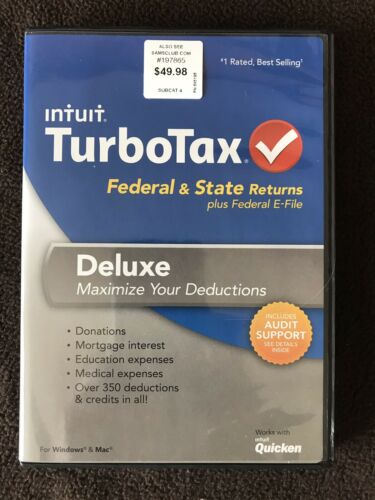 TurboTax Deluxe Federal & STATE 2013