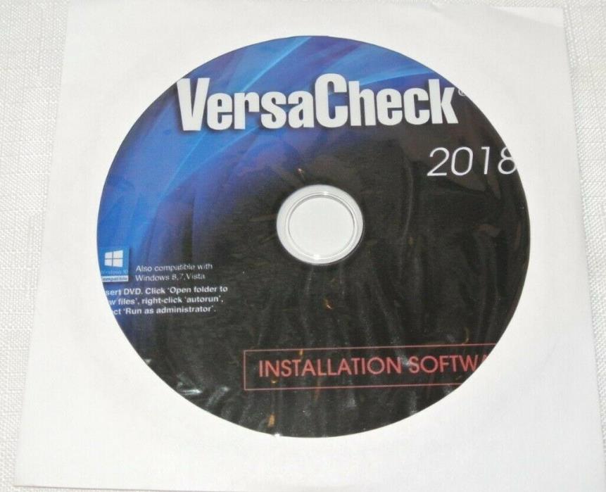 Brand New VersaCheck X9 2018 For QuickBooks 3-Users Small Business Please Read..