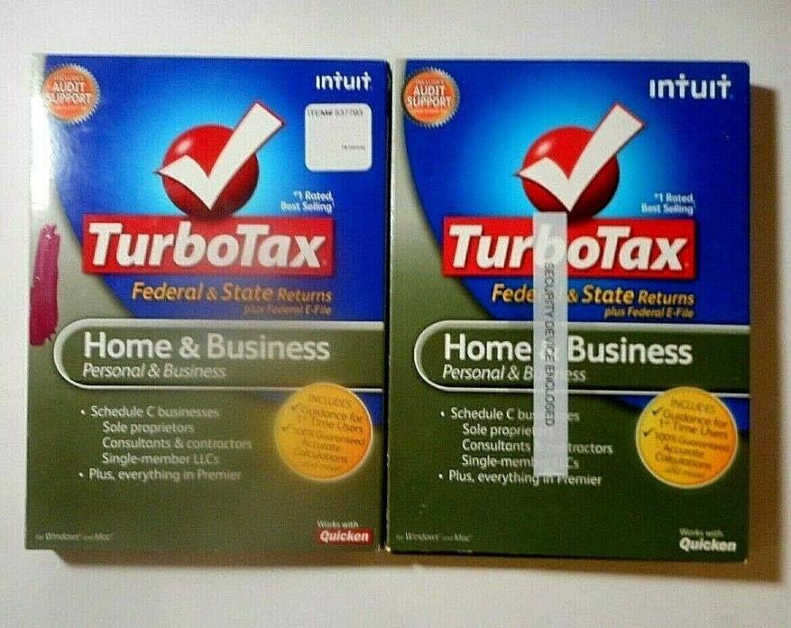 FEDERAL RETURN ONLY  *Retail*  2010 & 2011 TURBOTAX HOME & BUSINESS CD