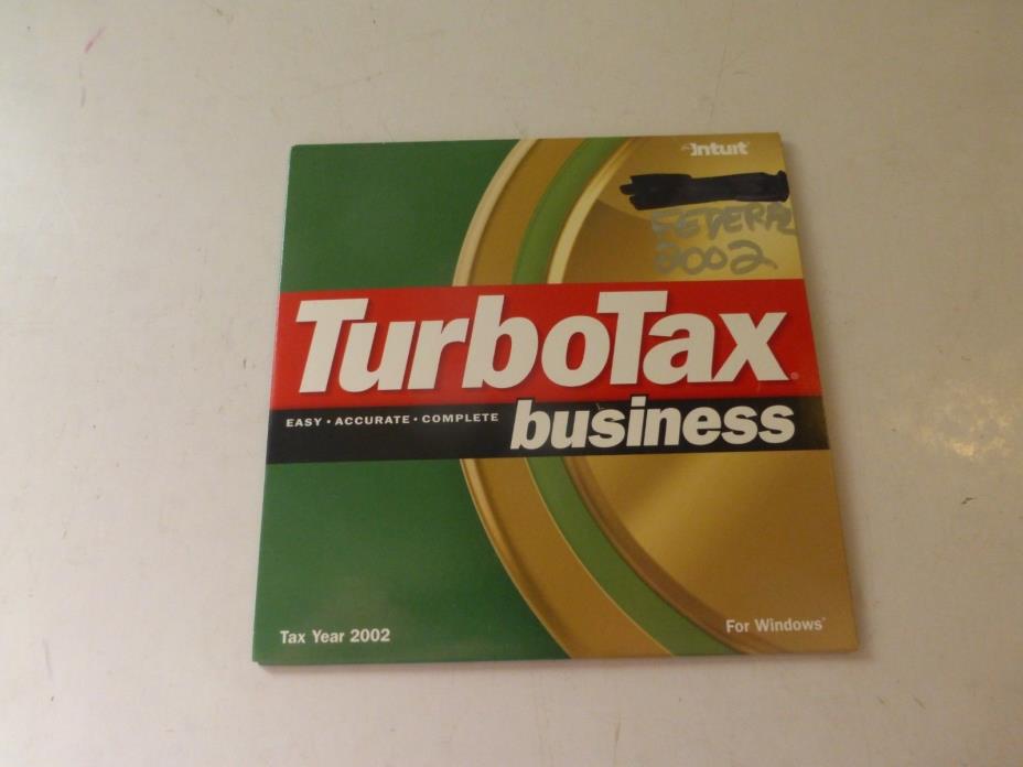 2002 TURBO TAX BUSINESS Federal CD Only B225