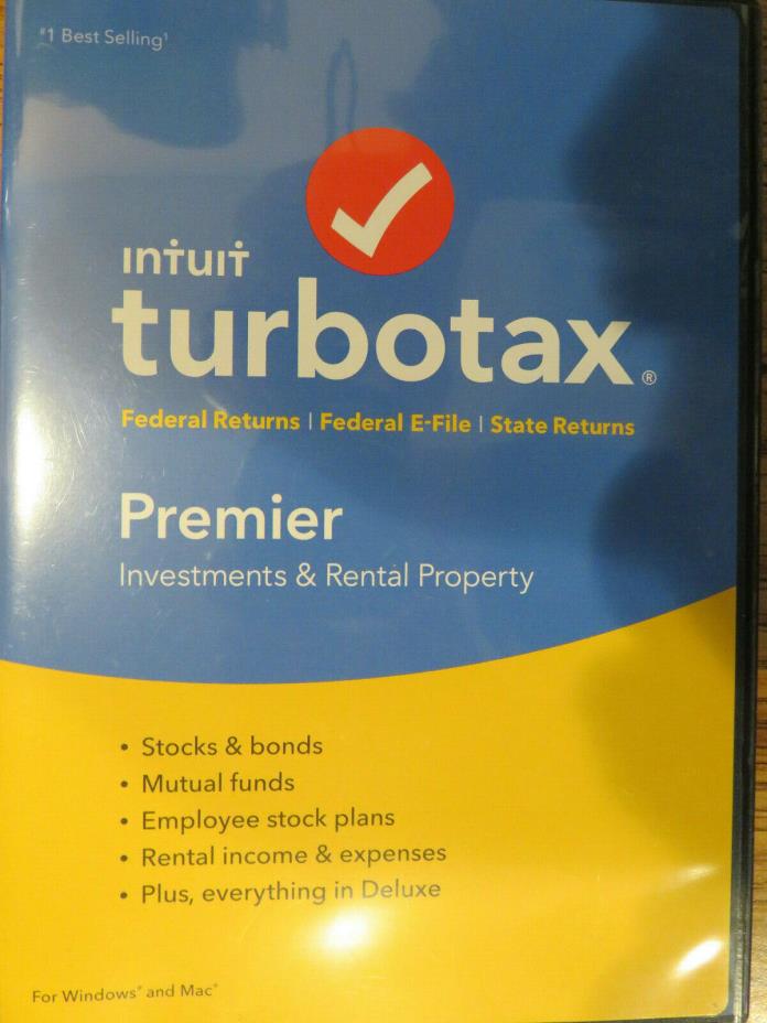 TurboTax Premier + State 2018 Tax Software [PC/Mac Disc] 4-Federal Free e-Files