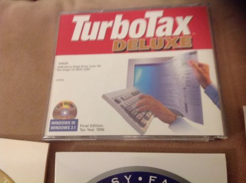 Vintage Turbo Tax 7 CD lot 1996-2002