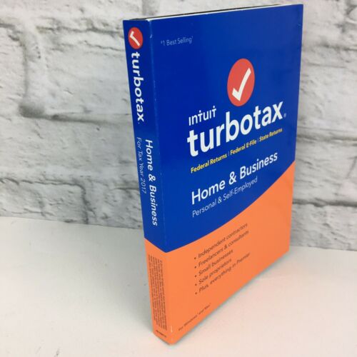Intuit Turbo Tax 2017 Home & Business Personal Self Employed Windows Mac