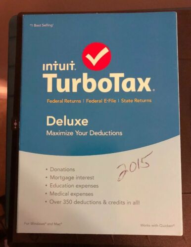Intuit Turbo Tax 2015 Deluxe
