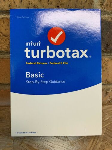 TurboTax Basic 2017 Federal Returns & E-File (Windows/Mac) - Brand New Sealed