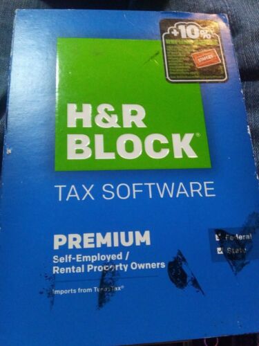 2015 H&R Block Premium Federal and State BRAND NEW!!! FACTORY SEALED!!!