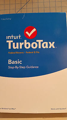 2015 Intuit TurboTax Basic Federal + E-File BRAND NEW FACTORY SEALED!!!