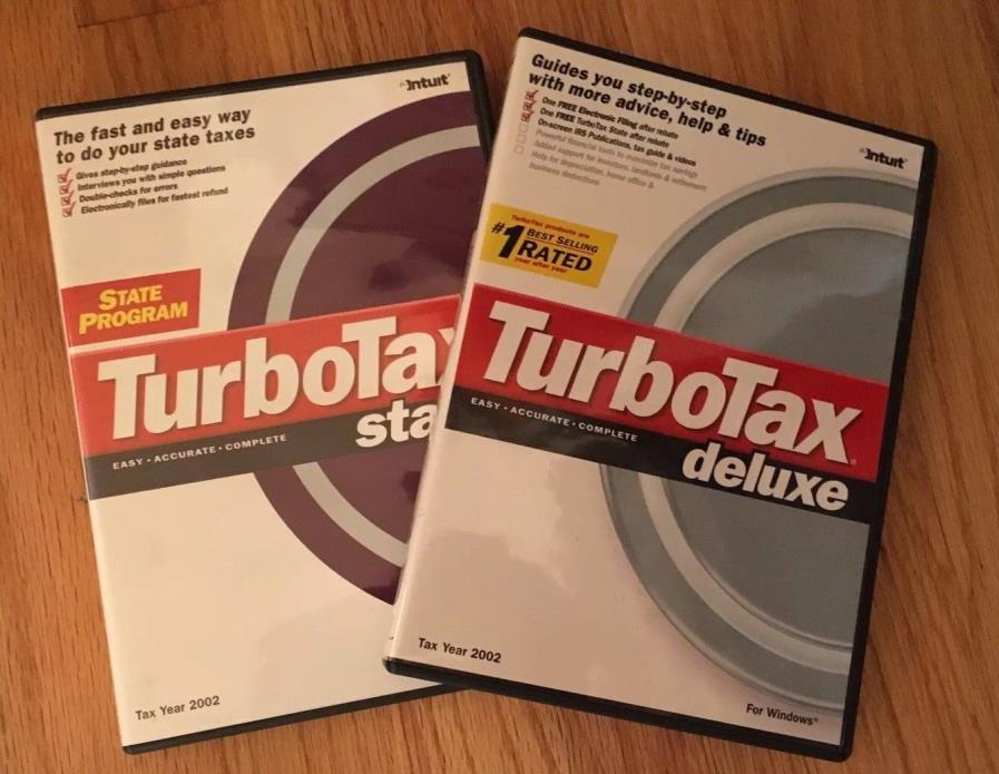 TURBO TAX - FOUR YEARS AVAIL1996, 2002, 2003 & 2016 - SEE DESC FOR COMPLETE INFO