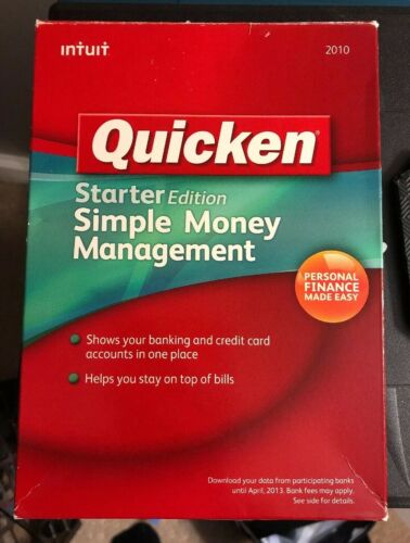 Intuit Quicken Starter Edition 2010