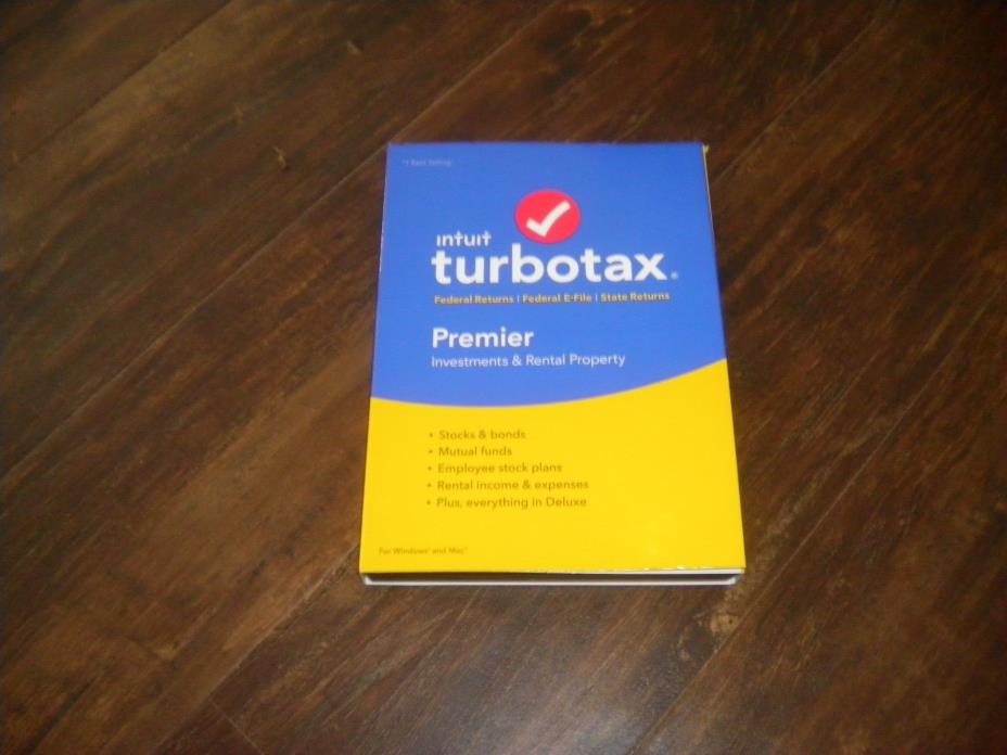 TurboTax Premier 2018 Investments & Rental Property, Federal E-File + State