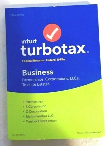 NEW  TurboTax Federal Returns Business  2018 - Full Version for Windows NEW