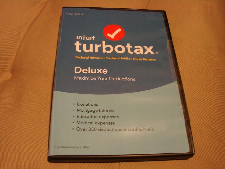 Used 2018 Turbo Tax Deluxe for windows and Mac