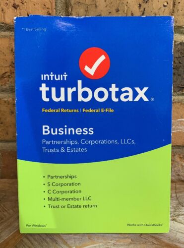 Brand New Factory Sealed Turbotax Business 2017 Sealed Fed + E-file Windows
